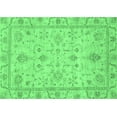 thumbnail image 1 of Ahgly Company Indoor Rectangle Abstract Emerald Green Modern Area Rugs, 6' x 9', 1 of 4