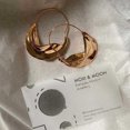 thumbnail image 4 of 1 par (oro) Pendientes geométricos Pendientes colgantes de gota irregulares vintage Pendientes de gota de círculo dorado Pendientes exagerados punk Joyería para mujeres y niñas, 4 of 5