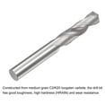 thumbnail image 4 of Uxcell 8.1mm C2/K20 Tungsten Carbide Straight Shank Spiral Flutes Twist Drill Bit, 4 of 5