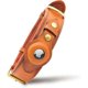 thumbnail image 1 of Leather dog collar with integrated AirTag slot, for very large, adjustable, brown breeds, 1 of 5