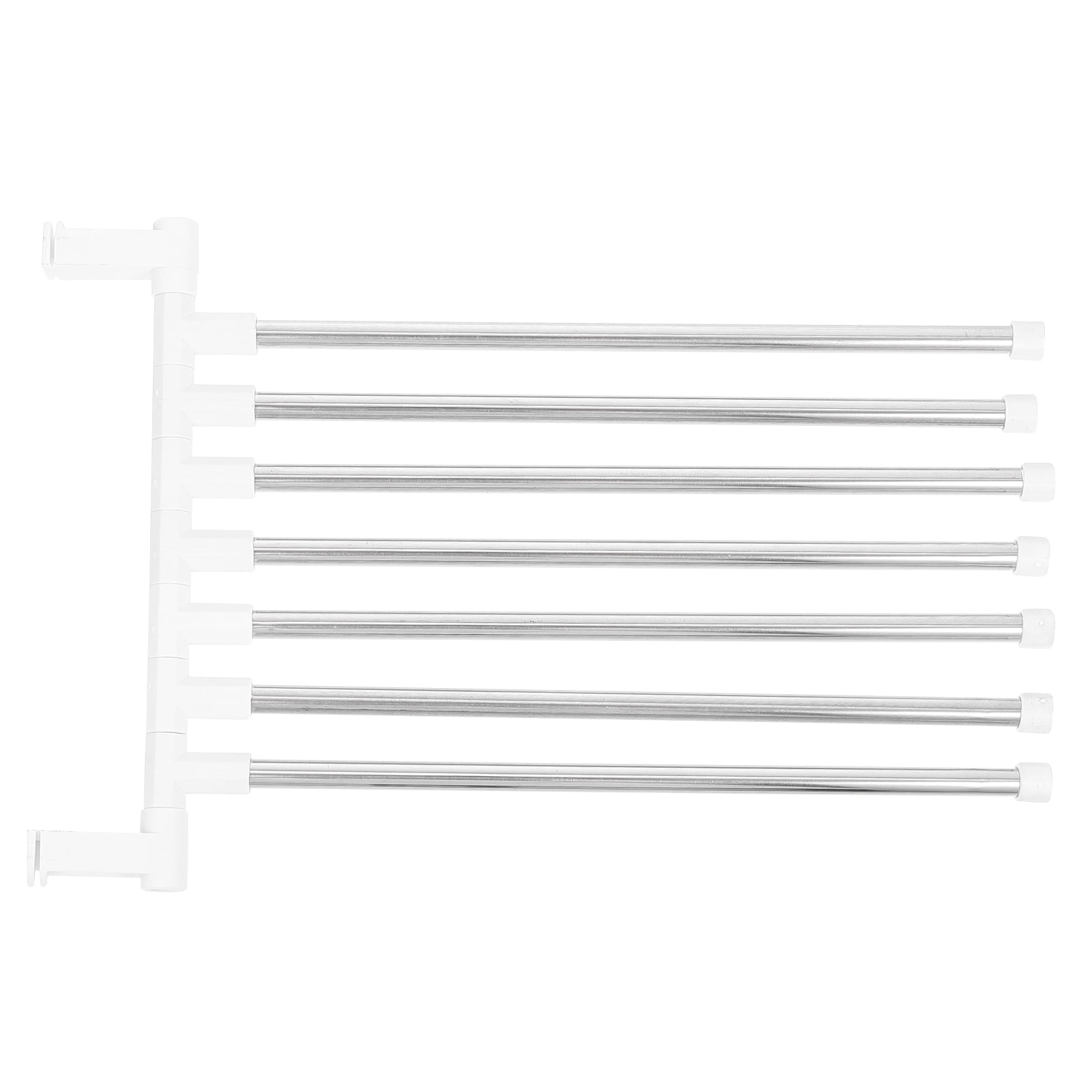 Towel Bar Swing Rack Bathroom Hanger Arm Out Hand Shelf Wall Rod Bath