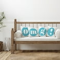 thumbnail image 3 of Stupell Industries OMG Blue Initials Decorative Printed Throw Pillow, 18 x 18, 3 of 5