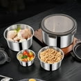 thumbnail image 3 of RUISINERY 5pieces Stainless Steel Lunch Box with Leak Proof Lid Food Storage Container for Lunches Snacks and Leftover Kitchen Bowls, 3 of 5