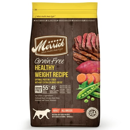 Merrick Grain-Free Healthy Weight Recipe Dry Dog Food, 25 (Best Healthy Sweet Potato Recipe)