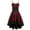 Red, variant on Lolmot Women Halloween Costume Vintage High Grade Cami Bandage Lace Up Embroidery Irregular Hem Dress Fall Dresses Women's Cocktail Dresses