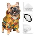 thumbnail image 3 of Fotbe Diamond Bohemian Sunflower Sudadera con Estampado para Perros Pequeños – Suéter con Capucha para Mascotas, Tela Suave de Forro Polar con Bolsillo-X-Large, 3 of 7