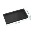 thumbnail image 2 of REGALWOVEN Silicone Bathroom Tray Soap Dispenser Tray Jewelry Organizer for Restroom, Dresser, Sink Black 8" x 4", 2 of 6