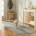 thumbnail image 3 of TOWN & COUNTRY BASICS Pax Herringbone Textured Solid Everwash® Washable Area Rug, Low Pile, Non-Slip Backing, Easy Clean Pet & Family Friendly Rug, Grey, 2'11"x4'11", 3 of 15