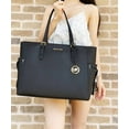 thumbnail image 3 of Michael Kors Gilly Large Jet Set Drawstring Top Zip Tote Black Saffiano Leather, 3 of 3