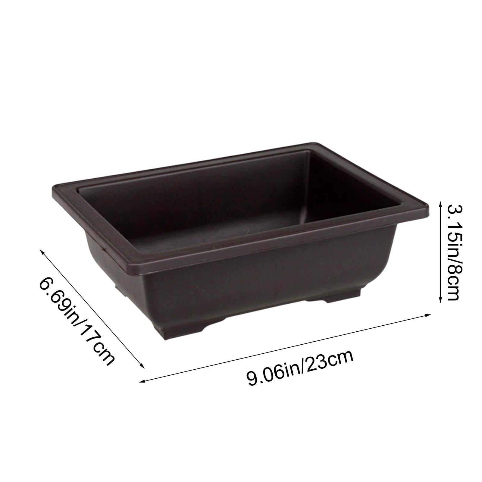Rectangular Plastic Plant Pot, Simple Style Planter for Home Balcony Gardening and Plants, Lightweight Indoor Herb and Greenery Container, Functional Home Decor