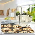 thumbnail image 5 of Dish Drying Mat Microfiber Kitchen Pad Large Counter Absorbent Dish Mats Drainer Rack 16"x18" Oatmeal Cookies, 5 of 8