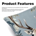 thumbnail image 2 of Deer Velvet Bed Pillow Set with Unique Patterns in Sizes 16x16, 18x18, and 20x20 Inches - Includes 2 Chair Pillow Covers,Bed Pillow for Any Occasion, 2 of 6