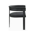 thumbnail image 6 of Meridian Furniture Romeo Black Boucle Fabric Dining Chair (Set of 2), 6 of 8
