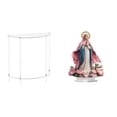 thumbnail image 1 of Mesa Auxiliar De Acrílico Para Espacios Pequeños Con Mesa Auxiliar De 2 Niveles Y Mesita De Noche Delgada Con Decoración Independiente Para Baño, Hogar, Sala De Estar, Fiesta, Estantería,, 1 of 8