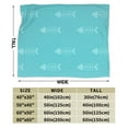 thumbnail image 4 of ZNDUO Lightweight Microfiber Bed Blanket, Simple Fishbone Pattern Super Soft Flannel Cozy Throw Blankets, 80"x60", 4 of 8