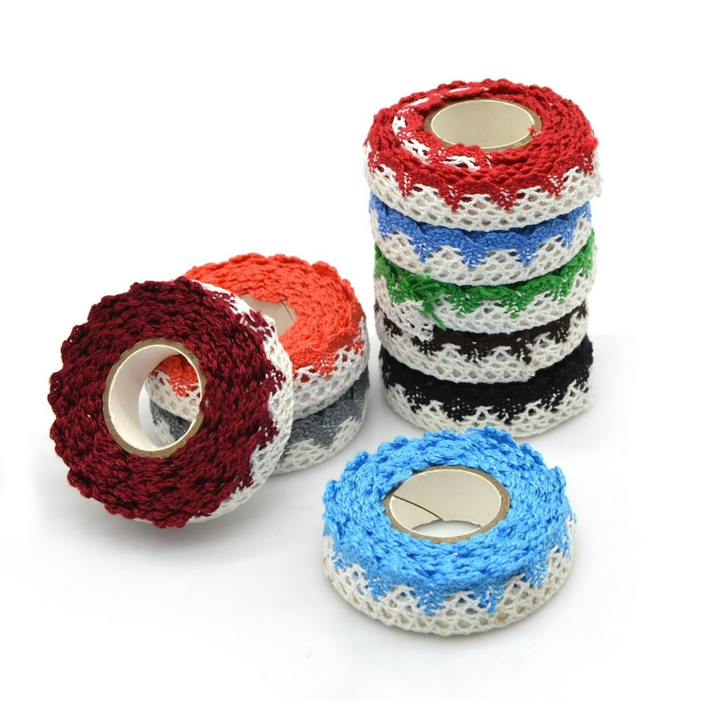 EzSos Decorative Adhesive Tape, DIY CottonÂ Craft Lace Fabric Crochet