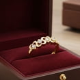 thumbnail image 3 of Mauli Jewels 1/4 Carat Heart Shape Diamond Ring for Women, 10K Solid Yellow Gold, Prong Set Romantic Promise Ring, 3 of 8