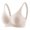 Beige BGL, variant on YLOMAY Bras Women Ladies Underwear Back Snaps No Underwire Bras Solid Color Stylish Brassiere Loose Casual Wear Beige L