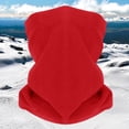 thumbnail image 1 of Red Neckerchief Winter Ski Warm Scarf Multifunctional Cold Proof Fleece Outdoor Windproof Motorcycle Riding Head Cover Thick, 1 of 3