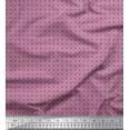 thumbnail image 1 of Soimoi Purple Poly Georgette Fabric Geometrical Star Geometric Printed Fabric 1 Yard 42 Inch Wide, 1 of 3