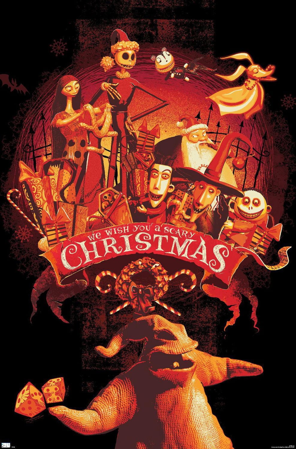 Disney Tim Burton's The Nightmare Before Christmas - Red Group Wall Poster, 22.375" x 34"