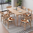 thumbnail image 6 of Boho Abstract Art Seat Covers for Dining Room Chairs Set Of 6,Stretch Printed Washable Chair Seat Cover with Elastic Ties and Button,Removable Waterproof Couch Cushion Covers, 6 of 6