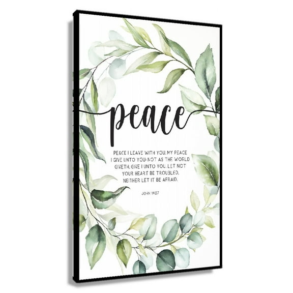 John 14 27 Bible Verse Wall Art, Bible Quote Prints, Printable Christian Wall Art Scripture Poster Decor, Peace I Leave with You Poster for Bedroom
