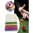 thumbnail image 2 of 50-Pack 16MM Transparent Crystal Dice Set, 5 Colors Acrylic Rounded Dot Gaming Dice for Education, Math Games, Board Games, Ages 5+, 2 of 11