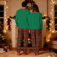 thumbnail image 5 of successthop Matching Christmas Pajamas Couples Santa Long Sleeve Crewneck Pullover Top and Pant Nightwear with Pockets, 5 of 7