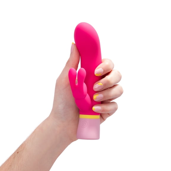 Platanomelón - Vibrador Conejito con 3 Intensidades y 7 Patrones, Juguete Erótico Pequeño, Sumergible y Recargable - Gus Fucsia