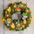 thumbnail image 4 of Christma Decorations - Christmas Wreaths For Front Door-xmas Village Wreath - Holiday Decor For Hom, 4 of 5