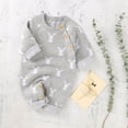 thumbnail image 4 of Baby Jumpsuit Easter Bunny Knit Sweater Romper Long Sleeve Jumpsuit Clothes for Unisex Grey 12 Months-18 Months, 4 of 7