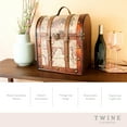 thumbnail image 3 of Twine Old World Wine Gift Box, 6-Bottle Wooden Wine Box, Wedding Gifts, 3 of 6