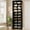 Black, variant on Homieasy Tall Shoe Cabinet, 10 Tiers Narrow Wood Shoe Rack, Shoe Storage Organizer with Open Storage, Vertical Shoe Shelf Tower for 20-22 Pairs, Space Saving, for Closet, Entryway, Bedroom, Black