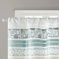 thumbnail image 3 of MAYEERTY 50x18" Printed Pieced Rod Pocket Valance Aqua, 3 of 12