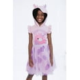 thumbnail image 2 of Squishmallows Patty the Cow Scuba Cosplay Hooded Tulle Tutu Dress Toddler to Big Kid, 2 of 4