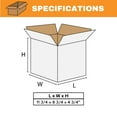 thumbnail image 2 of SSBM 25 Pcs White Corrugated Shipping Boxes 11 3/4 x 8 3/4 x 4 3/4 ECT-32 Mailing Box, 2 of 6