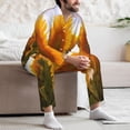 thumbnail image 7 of Fotbe butterflies flying near sunflower in field Pattern Long Sleeve Pajama Set for Men,Sleepwear Set,2-piece Loungewear Set,Soft PJs Comfy Nightwear with Pockets-Large, 7 of 7
