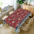 thumbnail image 3 of Tchckioa Christmas Snowflake Rectangle Tablecloth,60x120 Inch Oil-resistant Table Cover for Kitchen Holiday Decor, 3 of 7