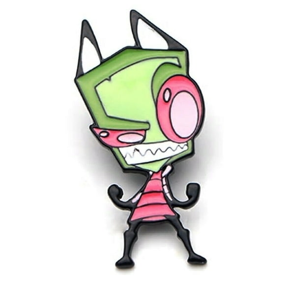 Invader Zim Character 1.5 Inch Tall Enamel Metal Pin