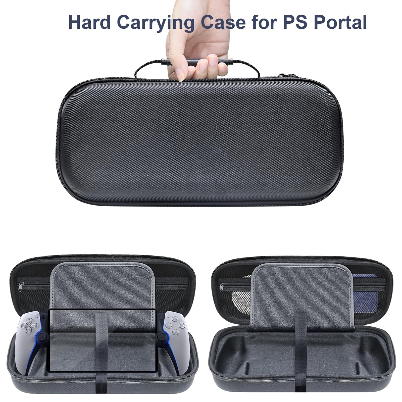 PS Portal Carrying Case Playstation 5 Portal Accessories, Travel Carry Case Protective Case Storage Bag Compatible with PS5 Portal Console