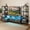 Gray, variant on Uforic Modern Rustic Wood Metal Frame TV Stand with Remote Control LED Lights, USB Ports, Multi-Layer Storage Shelves & Fabric Drawers for Home Living Room, Gray