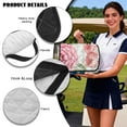 thumbnail image 6 of SEANATIVE Golf Cart Seat Cover, Universal Front Seat Blanket with Storage Pockets, Non-Slip Golf Cart Cushion Cover Protector Fits for EZGO Club Car Yamaha, Retro Hummingbird Floral Butterfly, 6 of 7