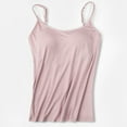 thumbnail image 5 of Womens Camisoles Tops with Built in Padded Bra Basic Breathable Tank Top, 5 of 5