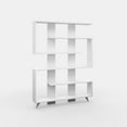 thumbnail image 5 of Ada Home Decor Furniture Multiple Tier Open Shelf White Segur Modern Bookcase, 5 of 7