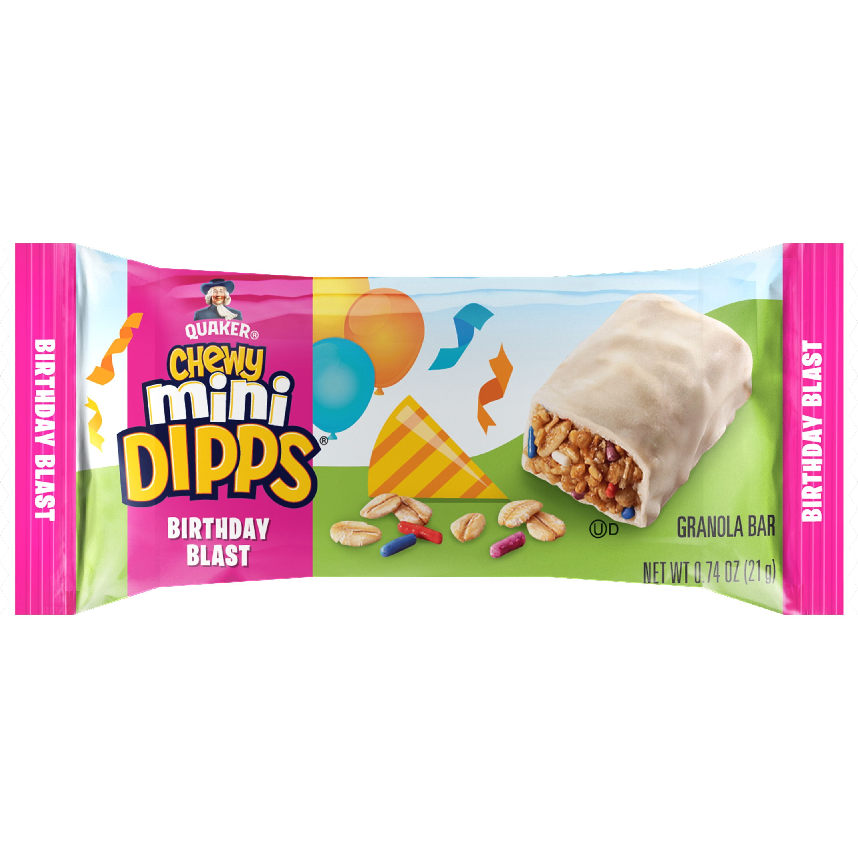 Quaker Chewy Mini Dipps Birthday Blast, 12 count