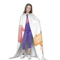 thumbnail image 4 of Honeii Cactus Gnome Print Poncho Cape, Cloak Coat, Snuggly Hooded Wearable Blanket, Hooded Cape For Teenagers,Halloween Costumes-, 4 of 7