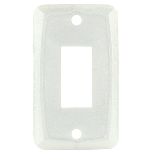 JR Products 12845 Single Switch Face Plate - White - Walmart.com