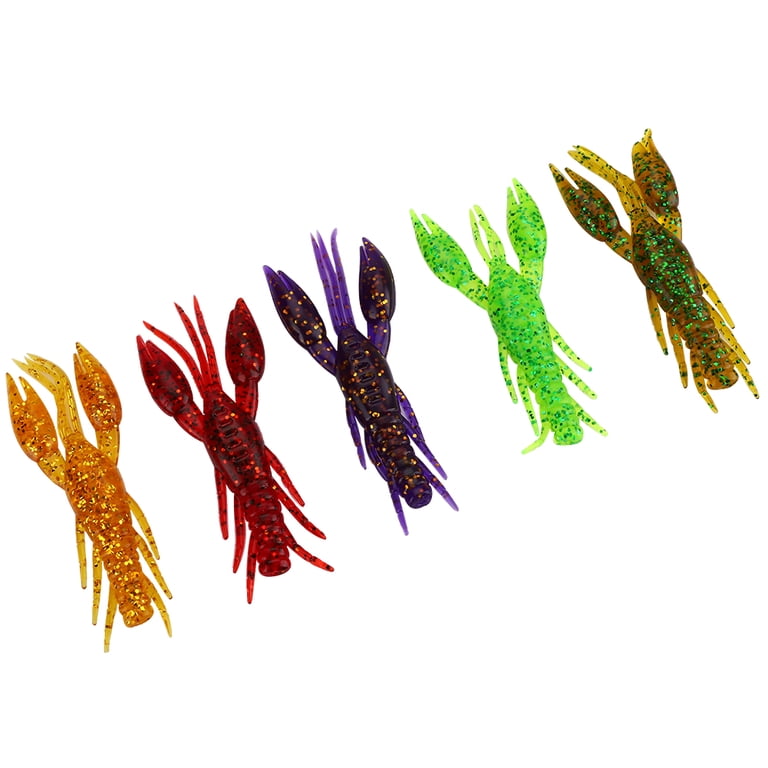 artificial crayfish lures for trout Dr.Fish 8 Pack Crawfish Soft Lure 2.5'' Plastic Soft Fishing Bass Fishing Baits Swimbait Crappie Walleye Perch Bluegill Panfish Green : Sports & Outdoors Soft and durable 5-Pack Scented Crayfish Soft Plastic