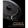 thumbnail image 6 of Gooseneck Electric Kettle, ±1°F Precise Temperature Control, 1500W Fast Heating, Pour Over Coffee & Tea Kettle with Brew Timer & Keep Warm, Stainless Steel, 0.9L (Gustav Gold), 6 of 16